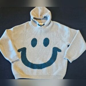 Alicedudu Smiley Face Sweater Hoodie Knit Women’s Size Medium